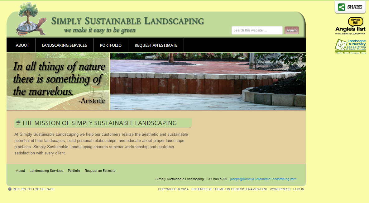 Simply Sustainable Landscaping screenshot